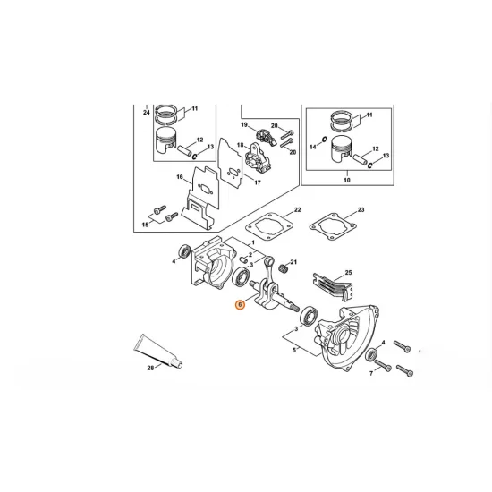 STIHL  Wał korbowy 4137 030 0401